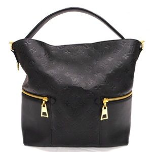Louis Vuitton Monogram Empreinte Melie 2WAY Shoulder Bag Black